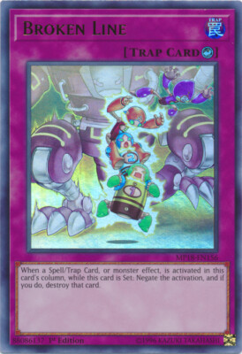 Yugioh! MP Broken Line - MP18-EN156 - Ultra Rare - 1st Edition Moderately Played-image