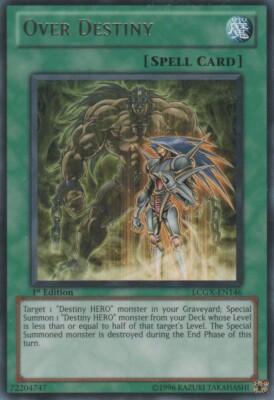 Over Destiny - LCGX-EN146 - Rare - 1st Edition x3 - Lightly Played-image