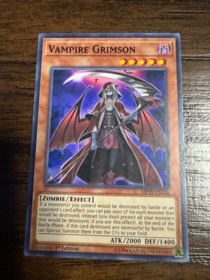 Vampire Grimson MP19-EN236 2019 Gold Sarcophagus Tin Mega Pack 1st Edition-image