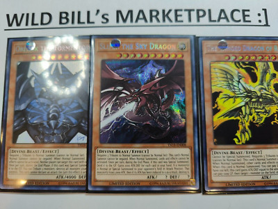 GOD CARD RA SLIFER OBELISK Set	TN19 2019 Mega Tin 	NM		Prismatic Secret Rare-image