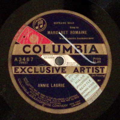 MARGARET ROMAINE BEN BOLT / ANNIE LAURIE COLUMBIA EXCLUSIVE ARTIST 78 RPM 177-14-image