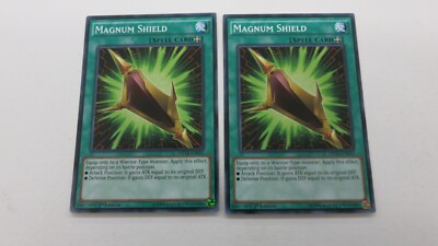 2x MAGNUM SHIELD  SPELL CARD 1ST EDITION  MP14-EN035 COMMON YUGIOH NM / UNPLAYED-image