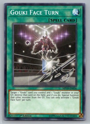 Gouki Face Turn #MP19-EN036 2019 Gold Sarcophagus Tin Mega Pack G37-image