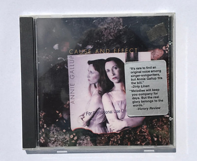 Annie Gallup ‎– Cause And Effect (CD, 1996) RARE ☆NEAR MINT DISC☆ w/Hype Sticker-image