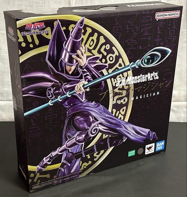 S.H. MonsterArts Yu-Gi-Oh! Black Magician Figure, Collectible, Used-image