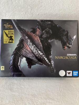 S.H.Monster Arts Monster Hunter World Iceborne Nargacuga Figure Bandai Japan Toy-image