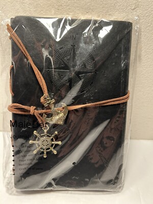 Writing Journal Notebook MALEDEN Classic Spiral Bound Notebook Black New-image