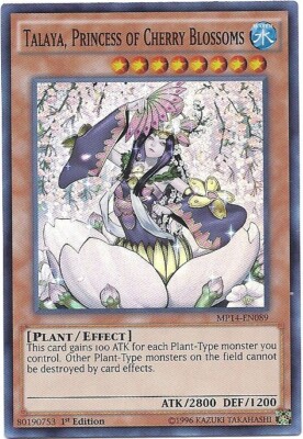 1 x Talaya, Princess of Cherry Blossoms - MP14-EN089 - Super Rare - 1st Edition -image