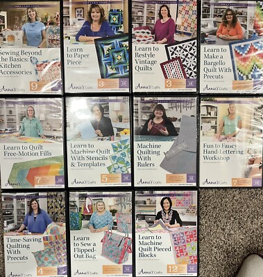 Annie's Crafts Classes - 11 DVDs - Quilting - From the Basics to Expert Skills-image