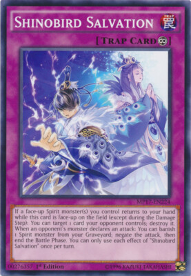 Yugioh! LP Shinobird Salvation - MP17-EN224 - Common - 1st Edition Lightly Playe-image