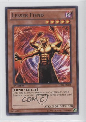 2013 Yu-Gi-Oh! Legendary Collection 4: Joey's World 1st Edition Lesser Fiend 0g4-image