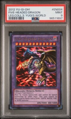 YuGiOh Five-Headed Dragon LC03-EN004 Legendary Collection 3: Yugi's World PSA 9-image