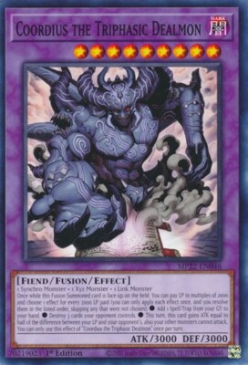 1x Coordius the Triphasic Dealmon NM Eng YuGiOh - 2022 Mega Tin - Pharoah's Gods-image