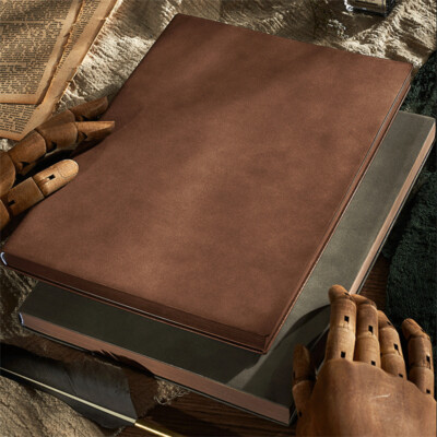Faux Leather Vintage Journal A4 Notebook Lined Paper Writing Book Diary 260 Page-image
