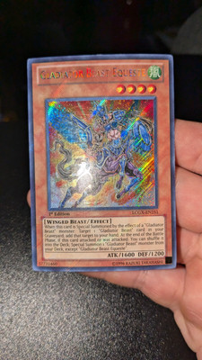Gladiator Beast Equeste Secret Rare 1st Edition LP LCGX-image