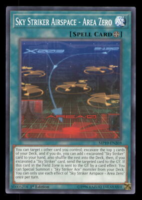 Yugioh Sky Striker Airspace #MP19-EN269 2019 Gold Sarcophagus Tin Mega Pack LP-image