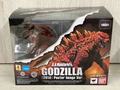 S.H.MonsterArts Godzilla 2014 Poster Image Ver. Bandai Figure Japan-image