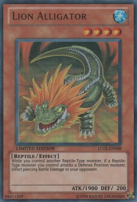 Lion Alligator - LC02-EN008 - Ultra Rare - Limited Edition - Moderately Played-image