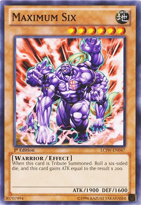 Maximum Six - LCJW-EN047 - Common - 1st Edition Lightly Played Legendary Collect-image