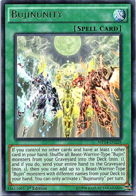 Bujinunity MP14-EN229 Yu-Gi-Oh! Light Play 1st Edition-image