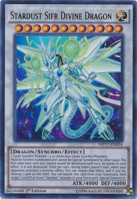 Yugioh! Stardust Sifr Divine Dragon - MP17-EN054 - Ultra Rare - 1st Edition Near-image