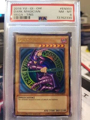 YuGiOh Dark Magician CT13-EN003 Mega Tins PSA 8 NM-MT-image