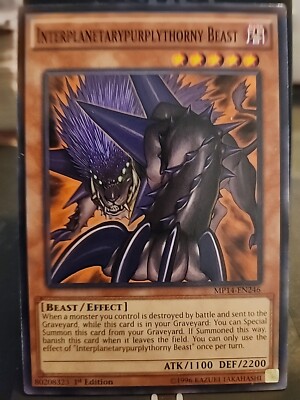 Interplanetarypurplythorny Beast - 1st Edition - Yugioh Dark Monster - Vintage-image