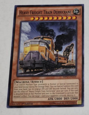 Yu-Gi-Oh! Yugioh Heavy Freight Train Derricrane MP17-EN118 1st Edition Common LP-image