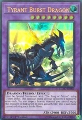 Yugioh! Tyrant Burst Dragon - LCKC-EN063 - Ultra Rare - 1st Edition Near Mint, E-image