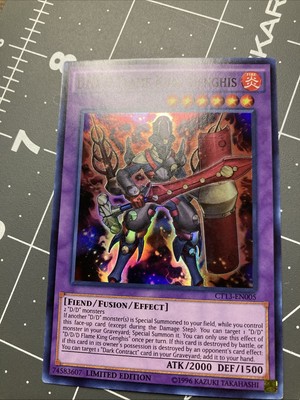 D/D/D Flame King Genghis CT13-EN005 2016 Mega-Tins Limited Edition-image