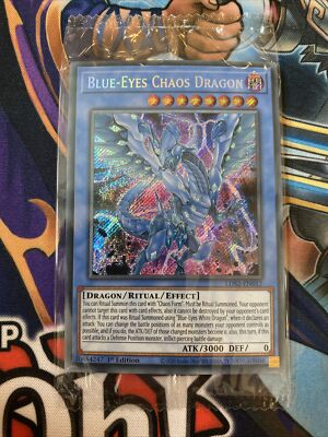 YUGIOH Blue-Eyes Chaos Dragon LDS2-EN017  1st Edition Secret Rare SEALED-image