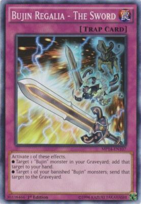 1x Bujin Regalia - The Sword - MP14-EN107 - Common - 1st Edition MP14 - 2014 Meg-image
