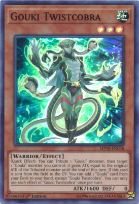 Gouki Twistcobra - MP18-EN038 - Super Rare - 1st Edition x1 - Lightly Played-image