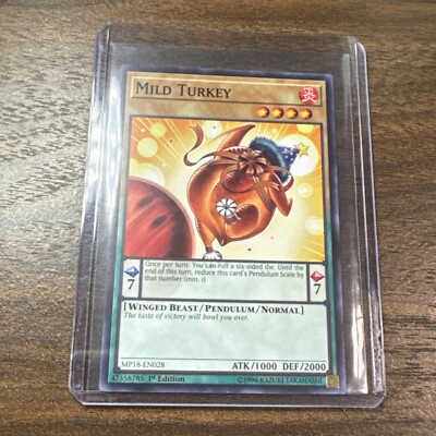 Yu-Gi-Oh! Mild Turkey MP18-EN028 1st Edition Common NM-image