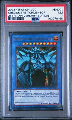 Yu-Gi-Oh! - Obelisk the Tormentor 2023 LC01-EN001 Limited Edition PSA 7-image