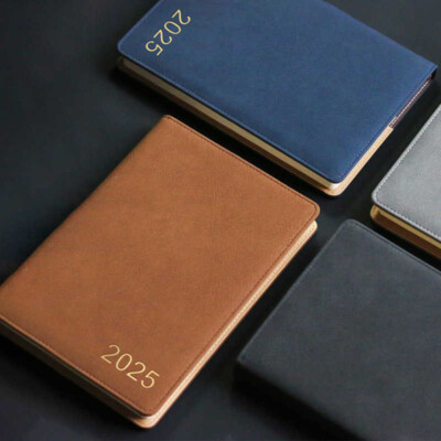 2025 PU Leather Journal A4 Notebook Lined Paper Writing Diary 352 Pages Planner-image