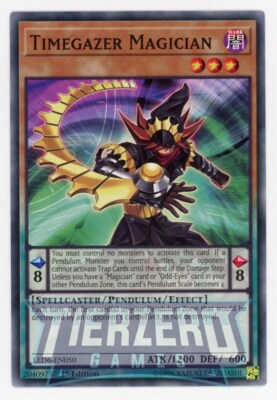 Yugioh Timegazer Magician LED6-EN050 Common 1st Edition NM/LP-image