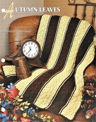 Autumn Leaves Annie's Attic Crochet Afghan Pattern Page-image