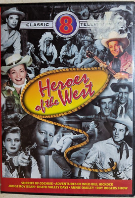 Heroes Of The West DVD 8 Classic Western Movies New Sealed Fast Shipping-image