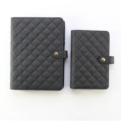 Leather Hardcover Binder Spiral Notebooks And Journal Stationery Personal Binder-image