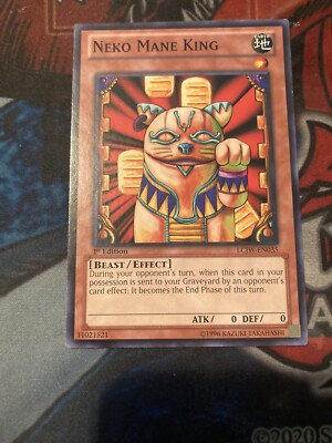 Yugioh Neko Mane King LCJW-EN035 Common 1st Edition NM Legendary Collection-image
